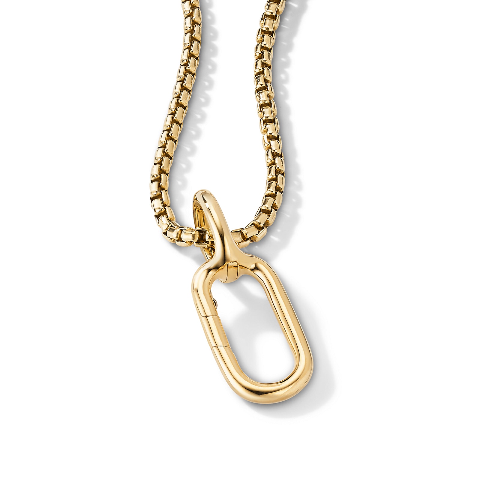 David Yurman Lexington Amulet Holder in 18ct Yellow Gold, 21mm David Yurman Lexington Amulet Holder in 18ct Yellow Gold, 21mm