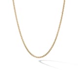 David Yurman Box Chain Necklace in 18ct Yellow Gold, 1.25mm