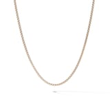 David Yurman Box Chain Necklace in 18ct Yellow Gold, 2.7mm