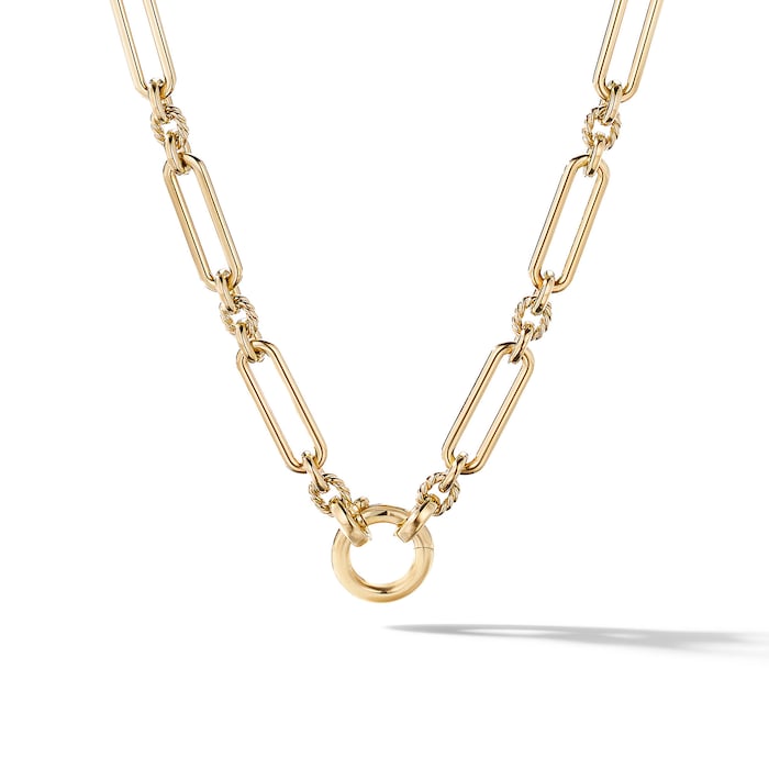 David Yurman Lexington Chain Necklace in 18ct Yellow Gold, 6.5mm