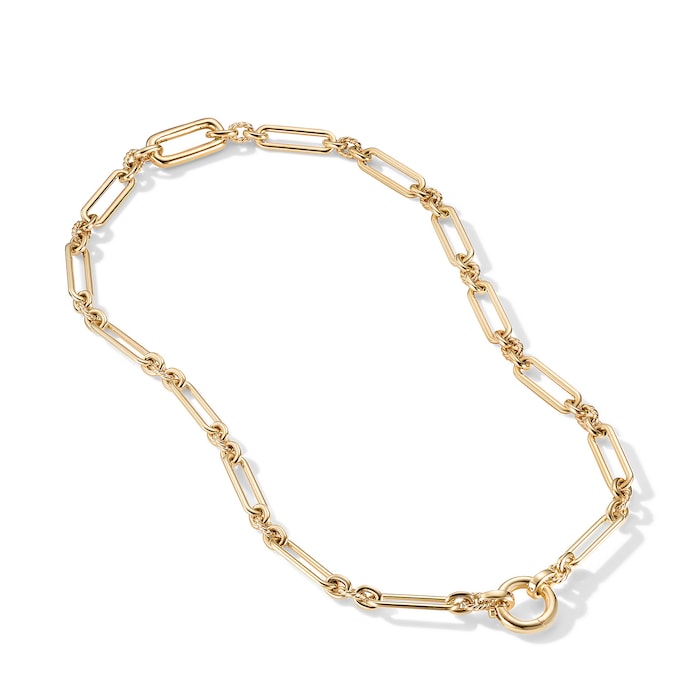 David Yurman Lexington Chain Necklace in 18ct Yellow Gold, 6.5mm