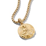 David Yurman Aquarius Amulet in 18ct Yellow Gold with Diamonds, 28.7mm