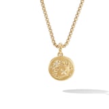 David Yurman Cancer Amulet in 18ct Yellow Gold with Diamonds, 28.7mm