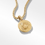 David Yurman Cancer Amulet in 18ct Yellow Gold with Diamonds, 28.7mm