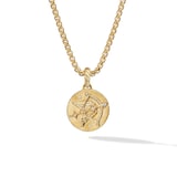 David Yurman Sagittarius Amulet in 18ct Yellow Gold with Diamonds, 28.7mm