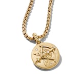 David Yurman Sagittarius Amulet in 18ct Yellow Gold with Diamonds, 28.7mm