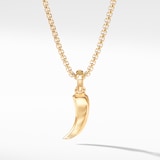 David Yurman Petrvs® Claw Amulet in 18ct Yellow Gold with Emeralds, 30.7mm