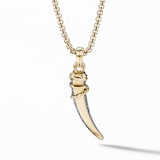 David Yurman Tusk Amulet with Pavé Blue and Violet Sapphires and 18ct Yellow Gold, 28.8mm