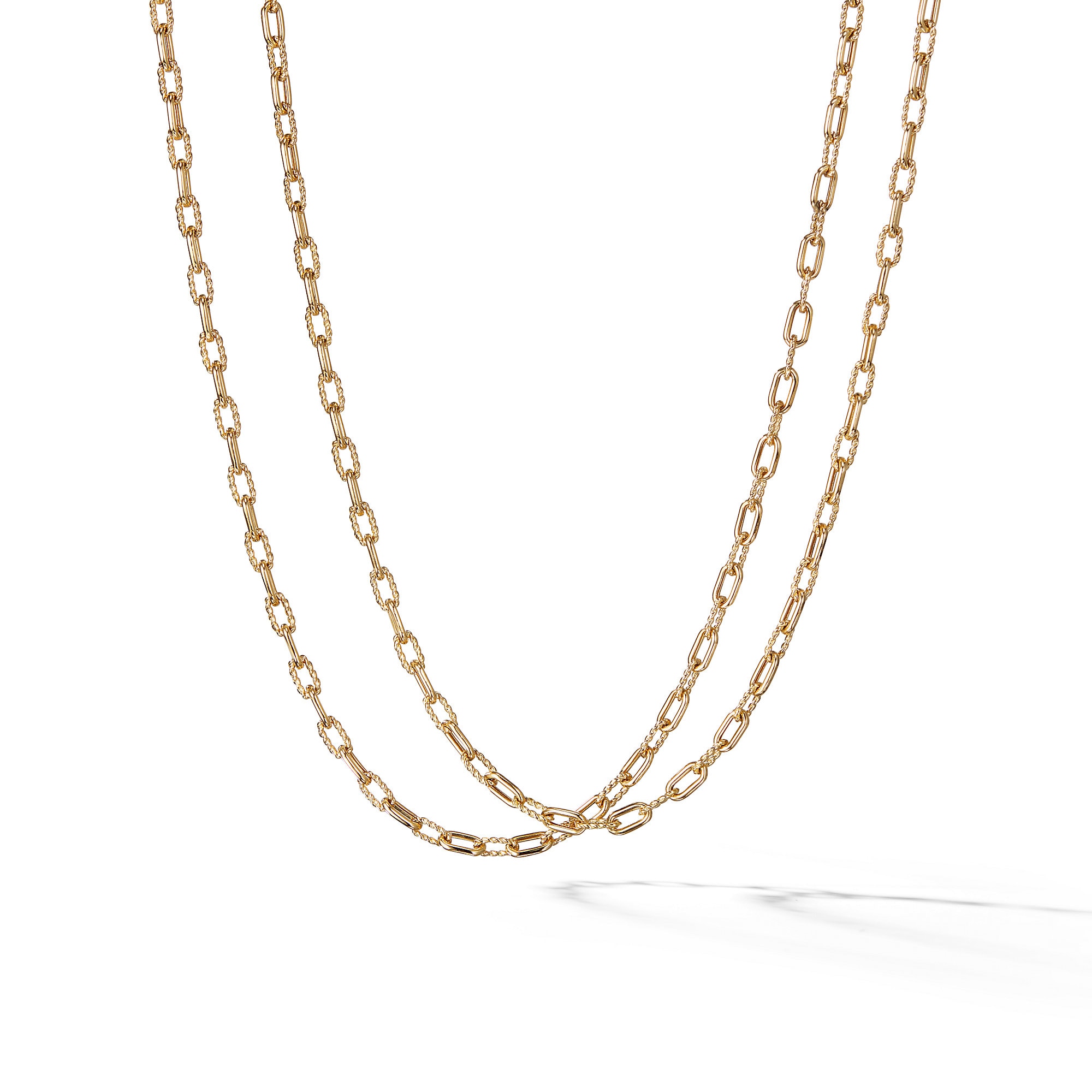 David Yurman DY Madison® Chain Necklace in 18ct Yellow Gold, 3mm David Yurman DY Madison® Chain Necklace in 18ct Yellow Gold, 3mm