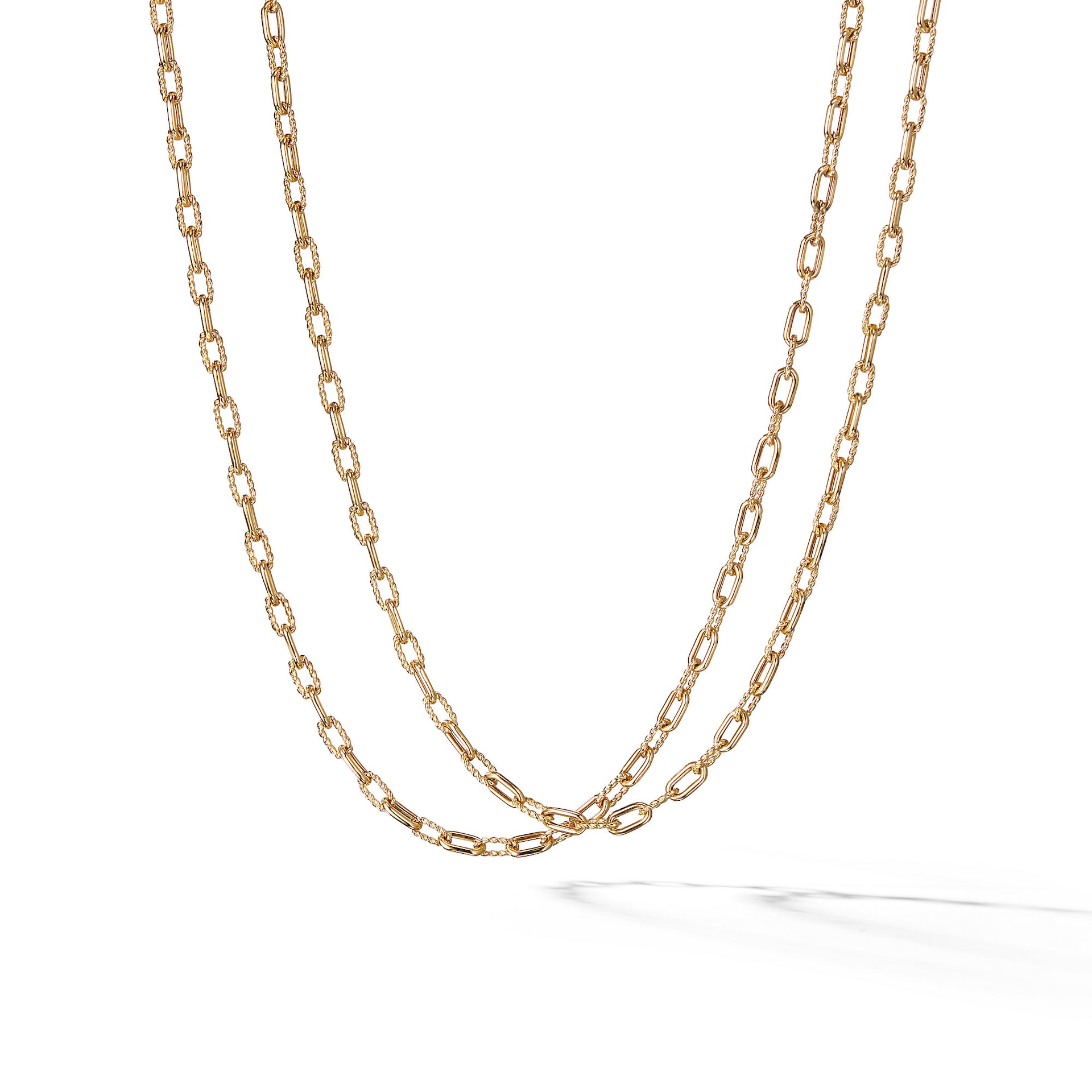 David Yurman DY Madison® Chain Necklace in 18ct Yellow Gold, 3mm