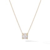 David Yurman Petite Chatelaine® Pendant Necklace in 18ct Yellow Gold with Pavé Diamonds, 7mm