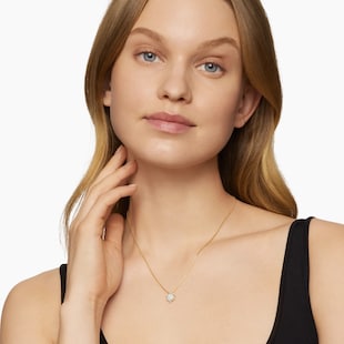 David Yurman Starburst Pendant Necklace in 18ct Yellow Gold with Diamonds, 11mm
