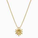 David Yurman Starburst Pendant Necklace in 18ct Yellow Gold with Diamonds, 11mm