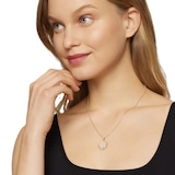 David Yurman Starburst Pendant Necklace in 18ct Yellow Gold with Diamonds, 20mm