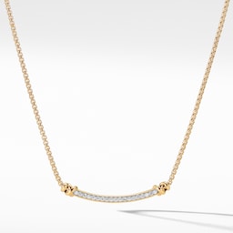 37900366 - Petite Helena Wrap Station Necklace in 18ct Yellow Gold with Diamonds, 29mm