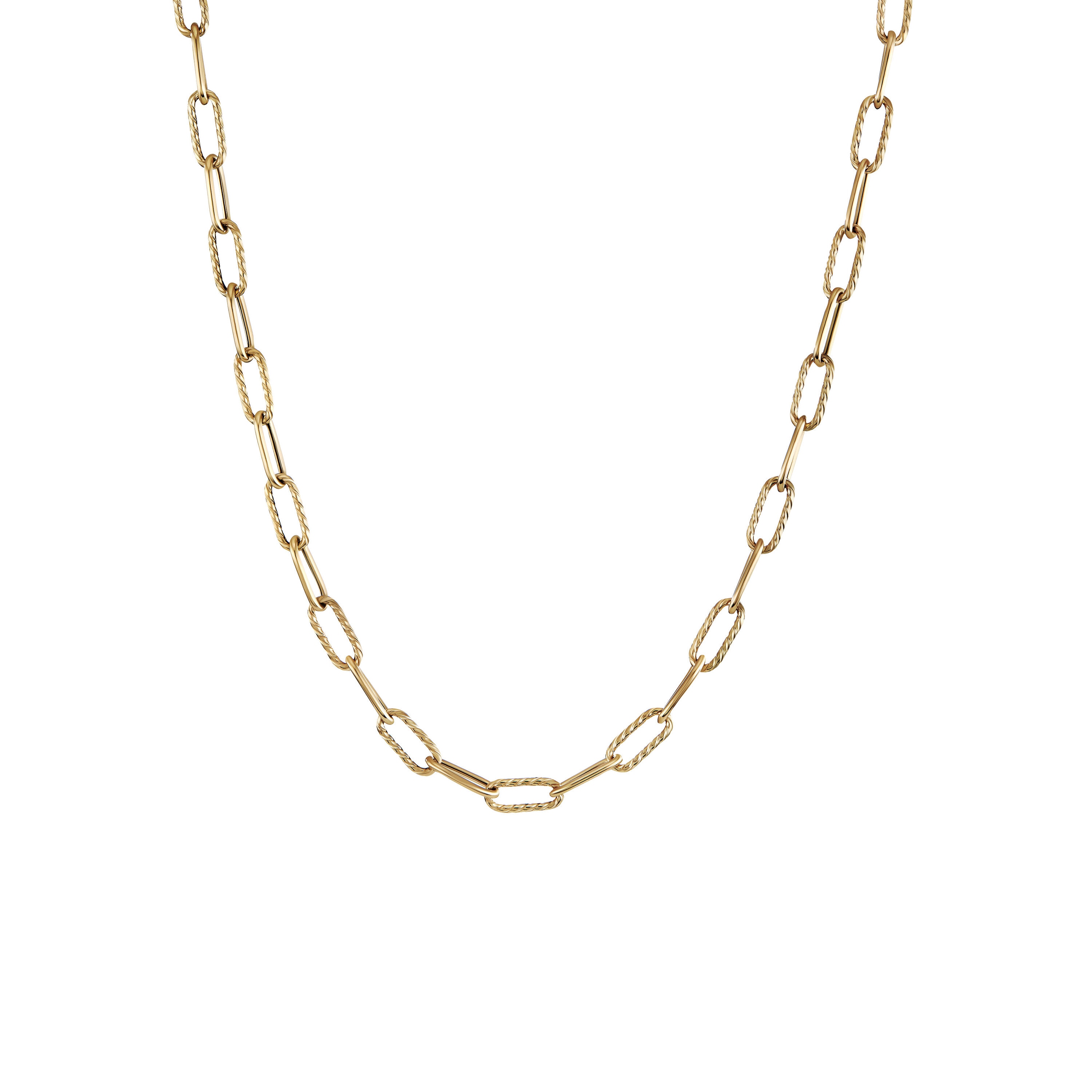 DY Madison® Chain Necklace in 18ct Yellow Gold, 4mm