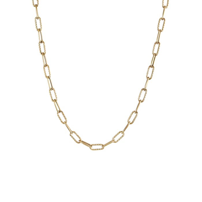 David Yurman DY Madison® Chain Necklace in 18ct Yellow Gold, 4mm