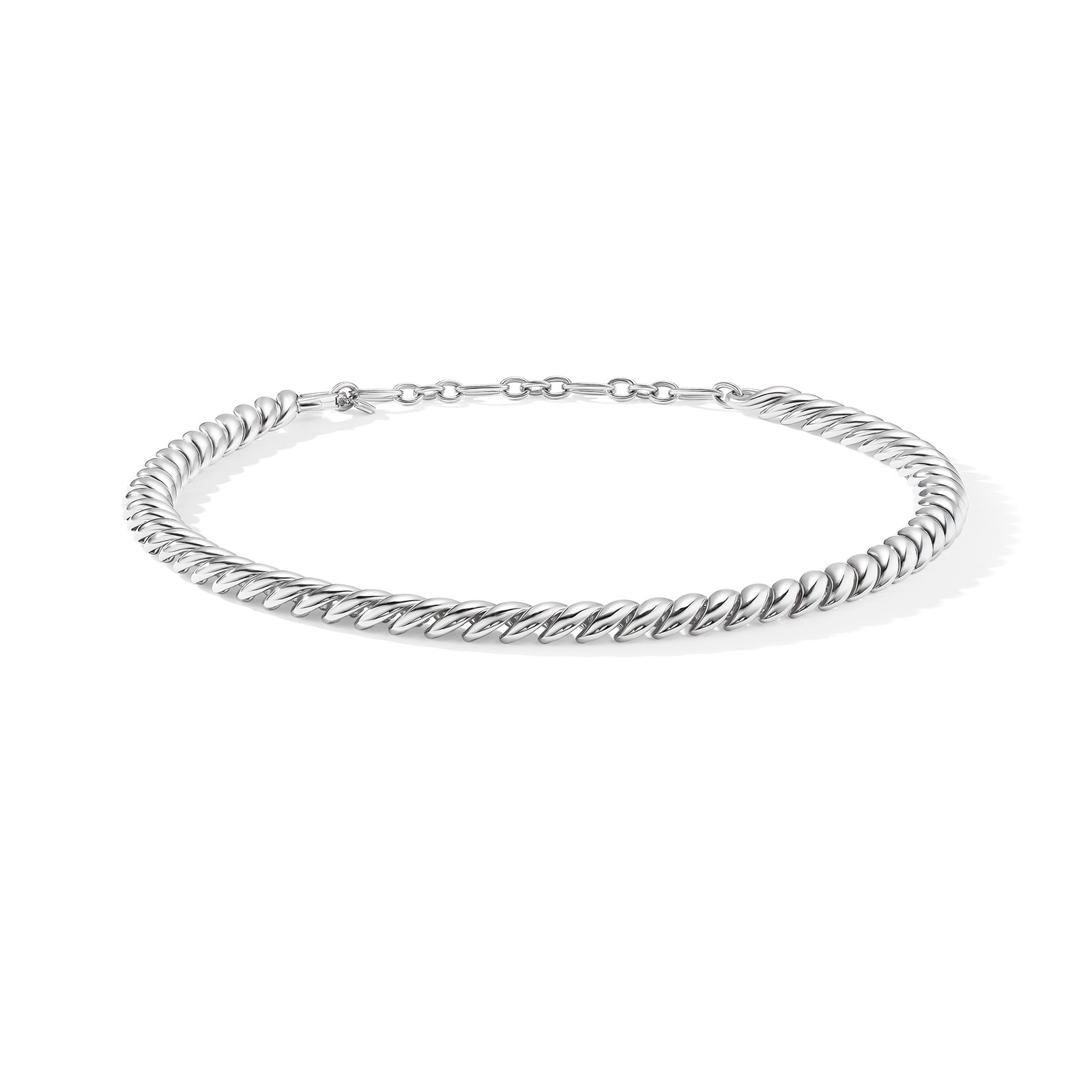 David Yurman Sculpted Cable Necklace in Sterling Silver, 8.5mm