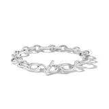 David Yurman DY Mercer™ Chain Necklace in Sterling Silver with Diamonds, 25mm