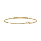 David Yurman Petite Pavé Bar Bracelet in 18ct Yellow Gold with Blue Sapphires, 1.7mm