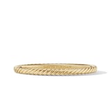 David Yurman Sculpted Cable Bangle Bracelet in 18ct Yellow Gold, 4.6mm