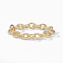 37900393 - Oval Link Chain Bracelet in 18ct Yellow Gold, 12mm