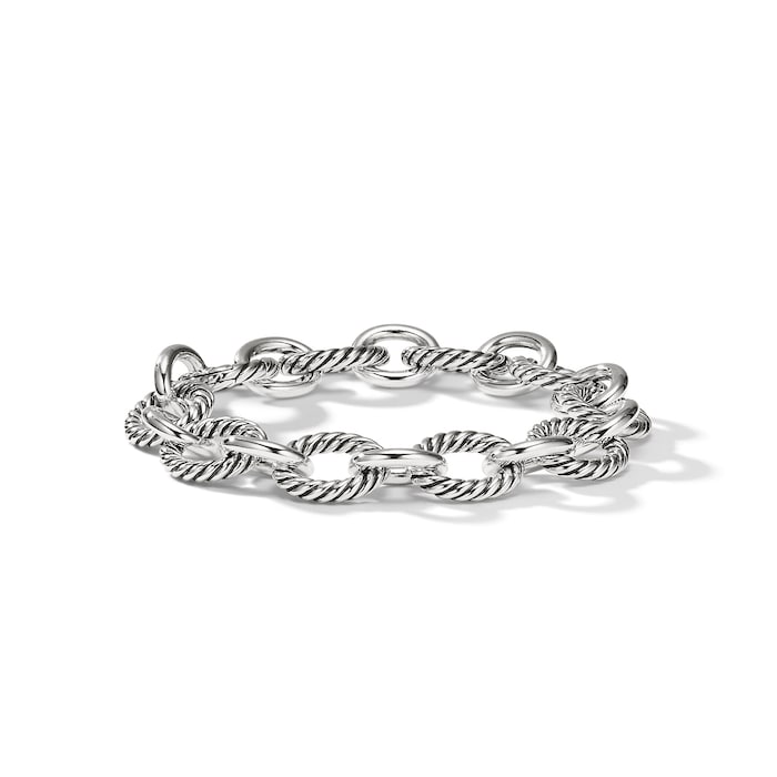 David Yurman Oval Link Chain Bracelet in Sterling Silver, 12mm