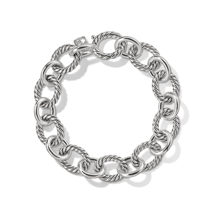 David Yurman Oval Link Chain Bracelet in Sterling Silver, 12mm