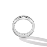 David Yurman Cable Inset Band Ring in Sterling Silver, 8mm