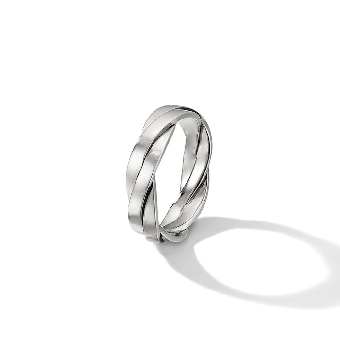 David Yurman DY Helios™ Band Ring in Sterling Silver, 6mm