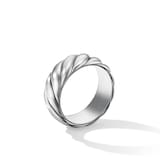 David Yurman Sculpted Cable Contour Band Ring in Sterling Silver, 9mm