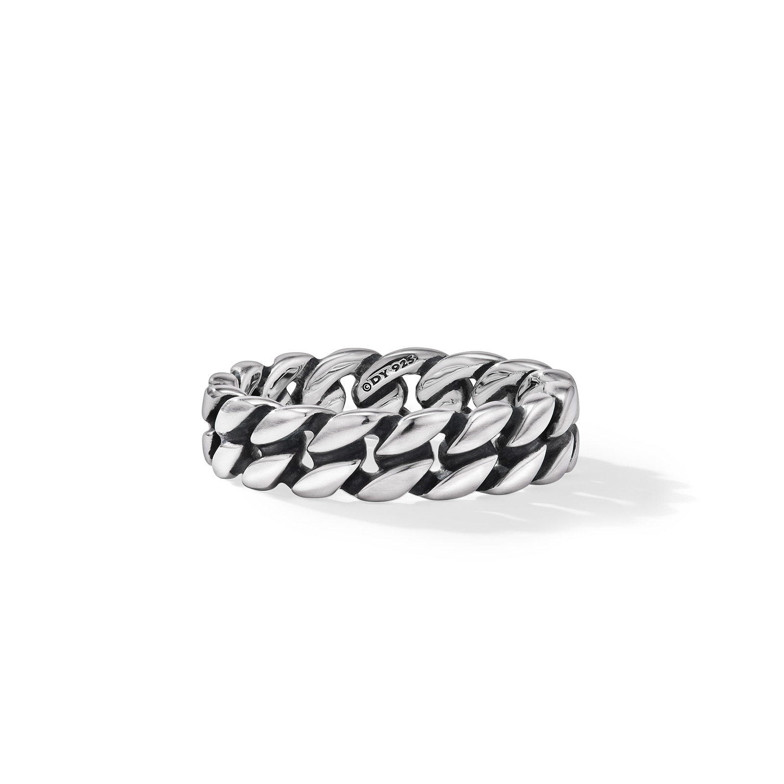 David Yurman Curb Chain Band Ring in Sterling Silver, 6mm