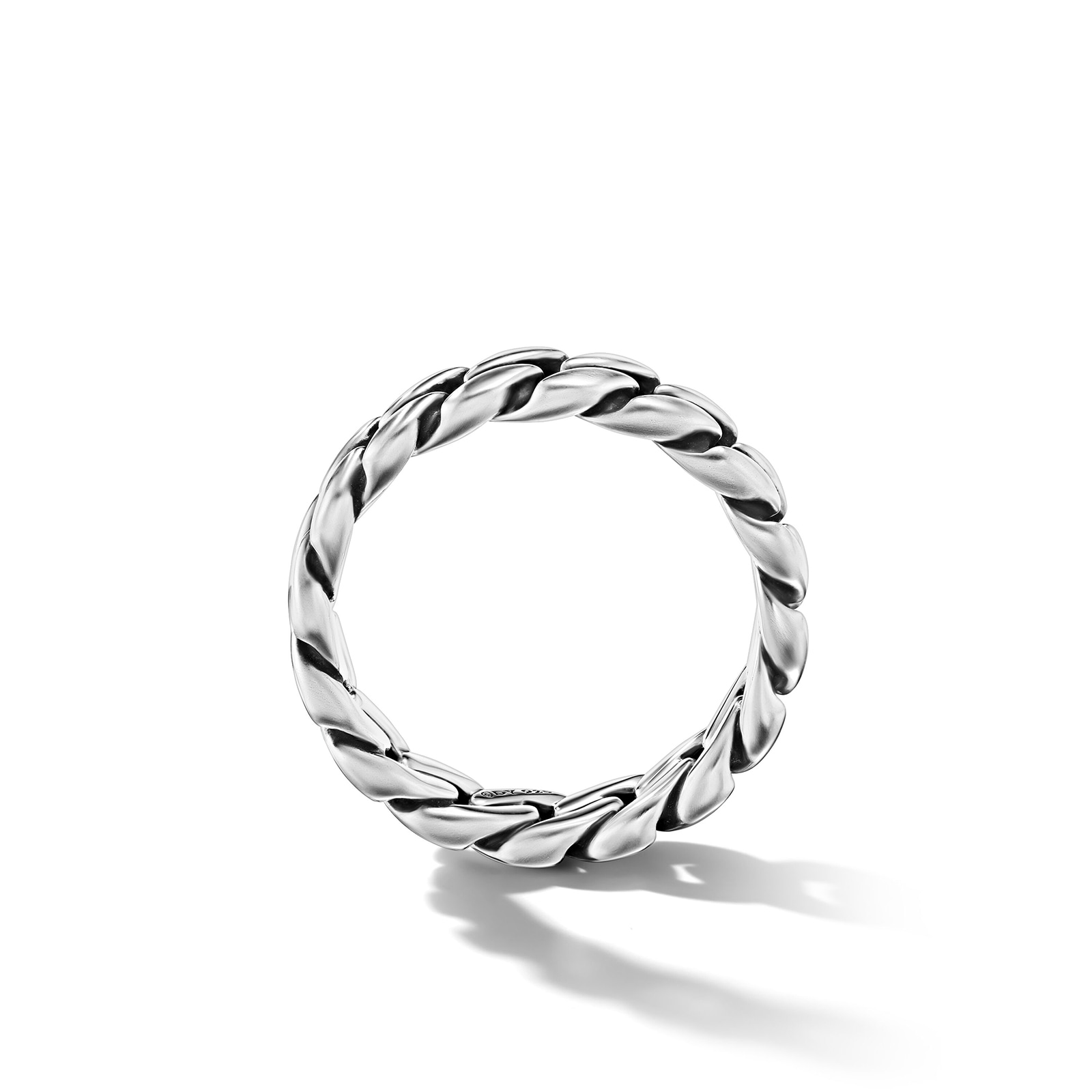 David Yurman Curb Chain Band Ring in Sterling Silver, 6mm