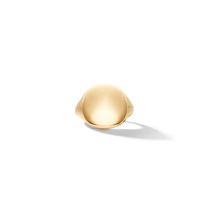 David Yurman DY Pinky Ring in 18ct Yellow Gold, 13mm