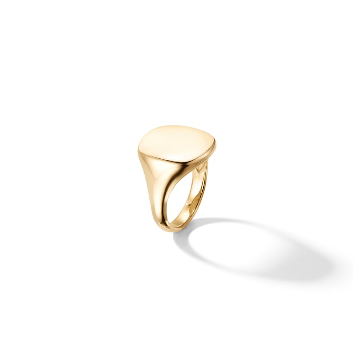 David Yurman DY Pinky Ring in 18ct Yellow Gold, 13mm