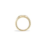 David Yurman Sculpted Cable Pinky Ring in 18ct Yellow Gold, 9.7mm