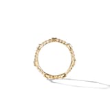 David Yurman Cable Collectibles® Stations Stack Ring in 18ct Yellow Gold with Diamonds, 2mm