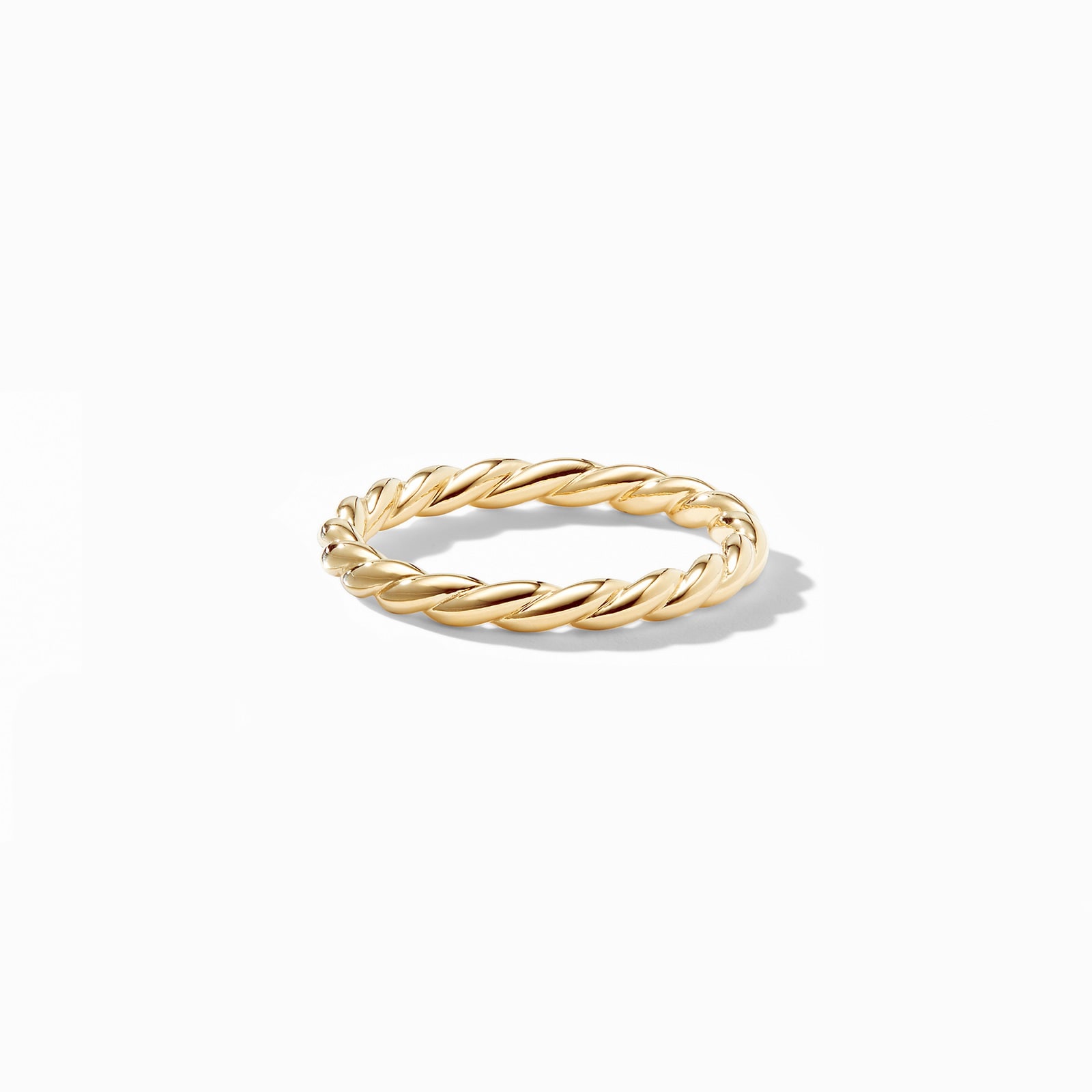 David Yurman Petite Band Ring in 18ct Yellow Gold, 2.8mm