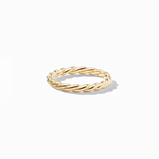 David Yurman Petite Band Ring in 18ct Yellow Gold, 2.8mm
