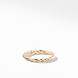 David Yurman Petite Band Ring in 18ct Yellow Gold, 2.8mm