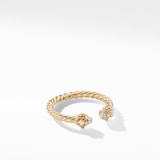 David Yurman Renaissance Ring in 18ct Yellow Gold with Diamonds, 2.3mm