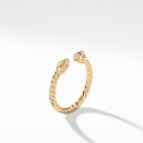 David Yurman Renaissance Ring in 18ct Yellow Gold with Diamonds, 2.3mm