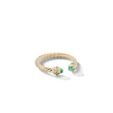 David Yurman Renaissance Ring in 18K Yellow Gold with Emeralds, 2.3mm