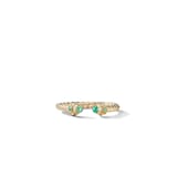 David Yurman Renaissance Ring in 18K Yellow Gold with Emeralds, 2.3mm