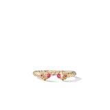 David Yurman Renaissance Ring in 18ct Yellow Gold with Rubies, 2.3mm