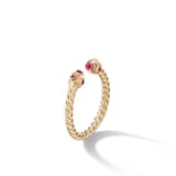 David Yurman Renaissance Ring in 18ct Yellow Gold with Rubies, 2.3mm