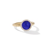 David Yurman Petite DY Elements® in 18ct Yellow Gold with Lapis and Diamonds, 11.3mm