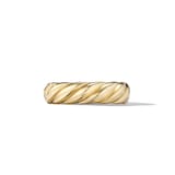 David Yurman Sculpted Cable Band Ring in 18ct Yellow Gold, 6mm