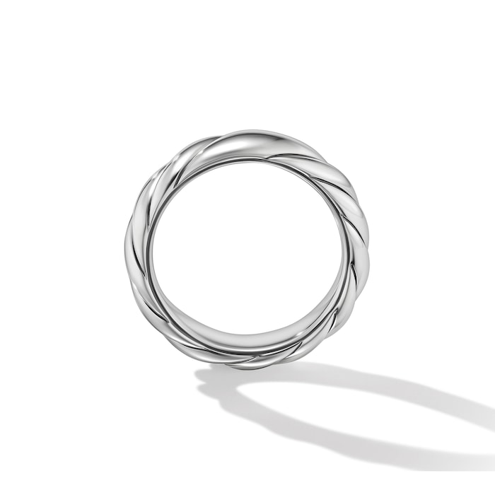 David Yurman Sculpted Cable Band Ring in Sterling Silver, 6mm