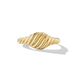 David Yurman Sculpted Cable Micro Pinky Ring in 18ct Yellow Gold, 7mm